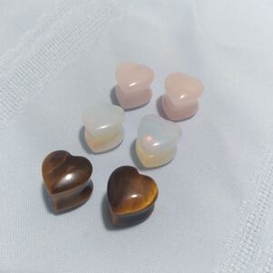 🦠3 For $21🦠💙Heart shape Half Inch Gauges💙